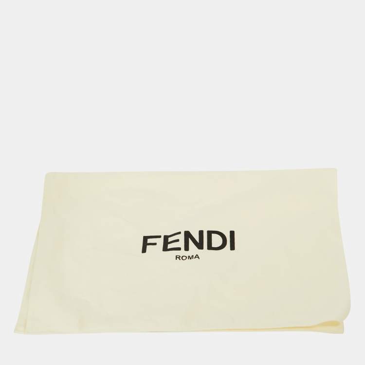 Pre Owned Fendace Fendi x Versace Yellow Patterned Lurex Knit Leggings M