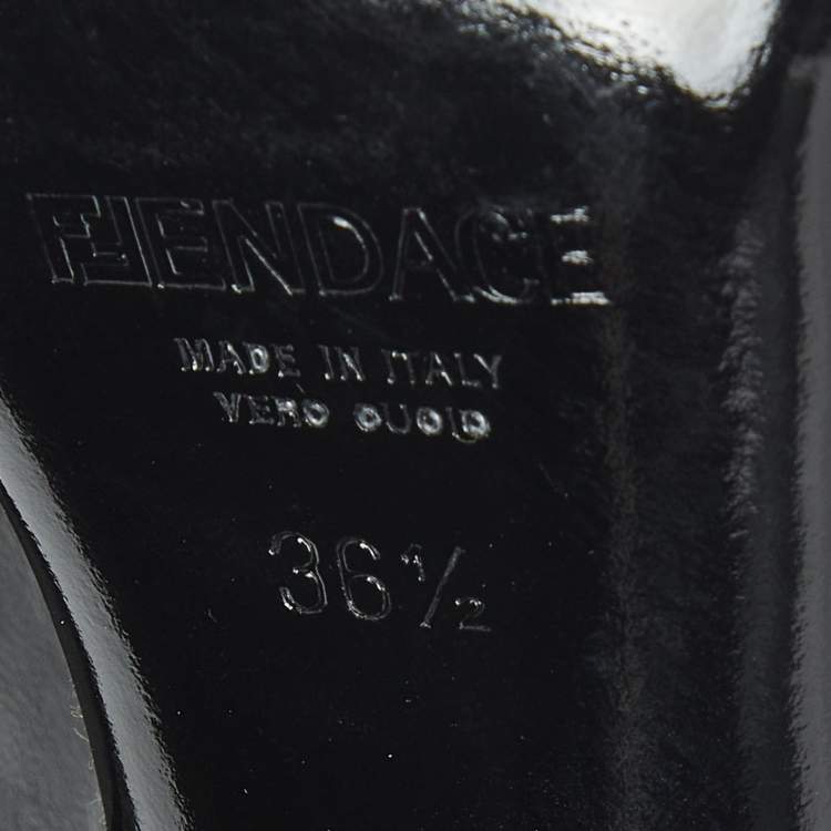 Pre Owned Fendi x Versace Brown Zucca Canvas Medusa Slide Sandals Size 36.5