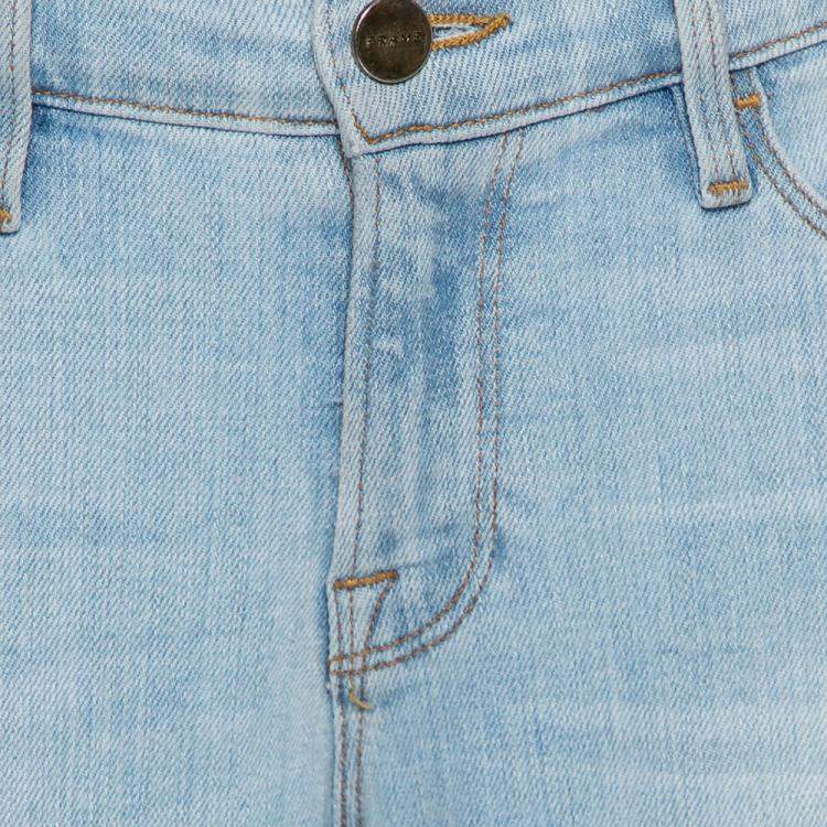 Pre Owned Frame Blue Denim Le Skinny de Jeanne Nowita Jeans M