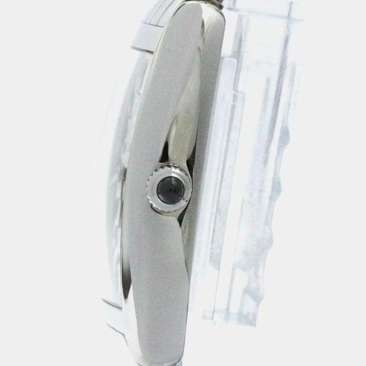 Pre Owned Franck Muller Silver Stainless Steel Cintree Curvex Quartz Women's Wristwatch 25 mm