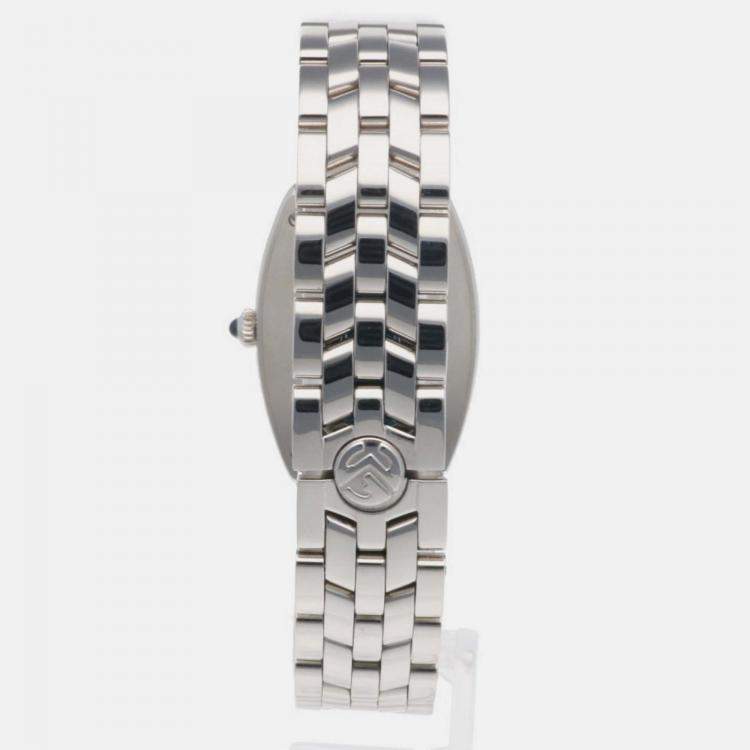Pre Owned Franck Muller Blue Stainless Steel Tonneau Curvex Quartz Women's Wristwatch 25 mm