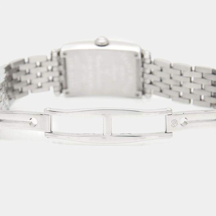 Pre Owned Franck Muller Long Island 802QZCOLDRM Quartz Silver Stainless Steel Women's Wristwatch 32.5 mm