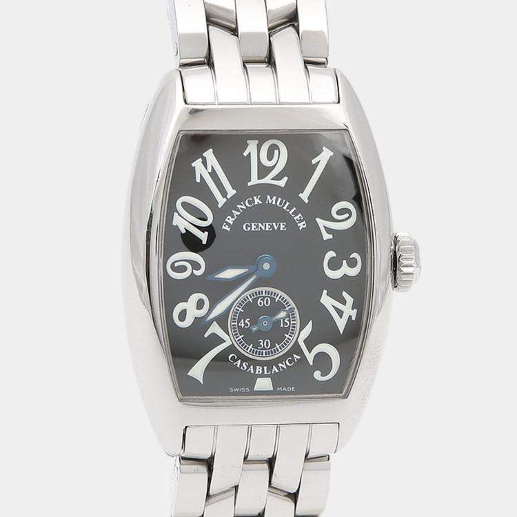 Pre Owned Franck Muller Casablanca 1750S6 Manual Winding Black Women's Wristwatch 35 mm
