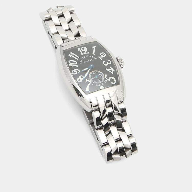 Pre Owned Franck Muller Casablanca 1750S6 Manual Winding Black Women's Wristwatch 35 mm