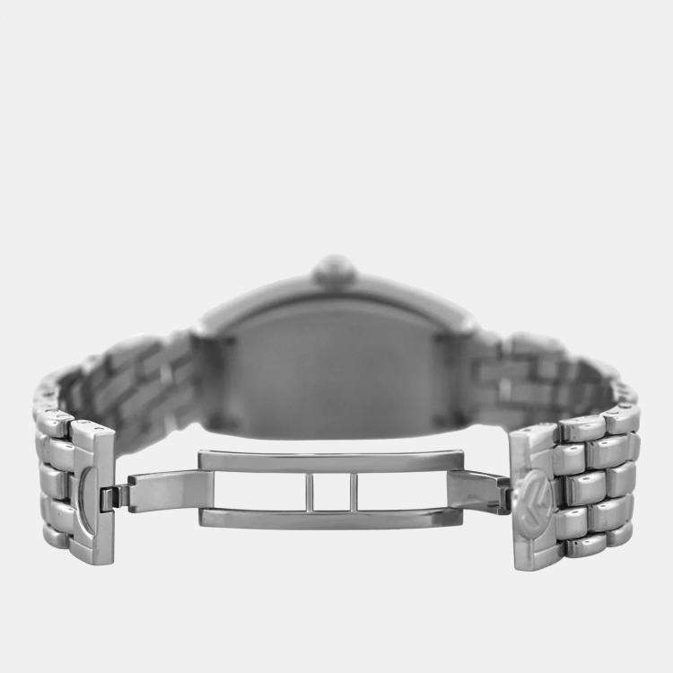 Pre Owned Franck Muller Conquistador 8001 L SC Automatic Black Stainless Steel Women's Wristwatch 28 mm