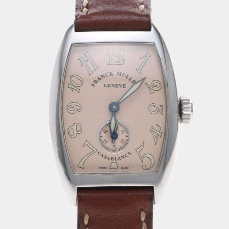 Pre Owned Franck Muller Casablanca 1750S6 Manual Wind Stainless Steel Womens Wristwatch 25 mm