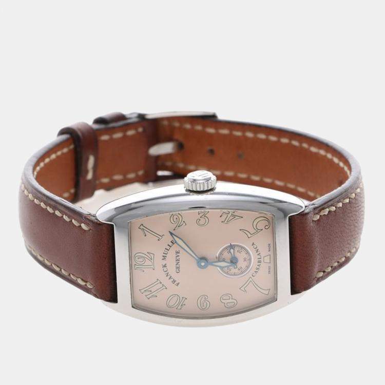 Pre Owned Franck Muller Casablanca 1750S6 Manual Wind Stainless Steel Womens Wristwatch 25 mm