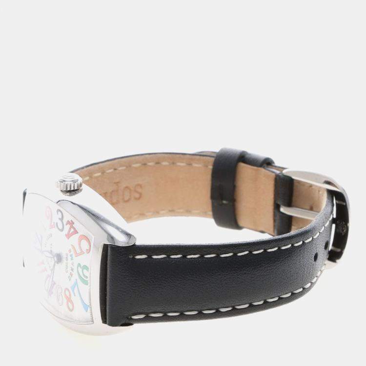 Pre Owned Franck Muller Colordream 7502QZ Quartz Stainless Steel Womens Wristwatch 29 mm