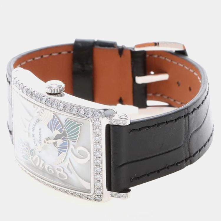 Pre Owned Franck Muller Long Island 952QZRELBUMOPD1R Quartz Stainless Steel Women's Wristwatch 26 mm