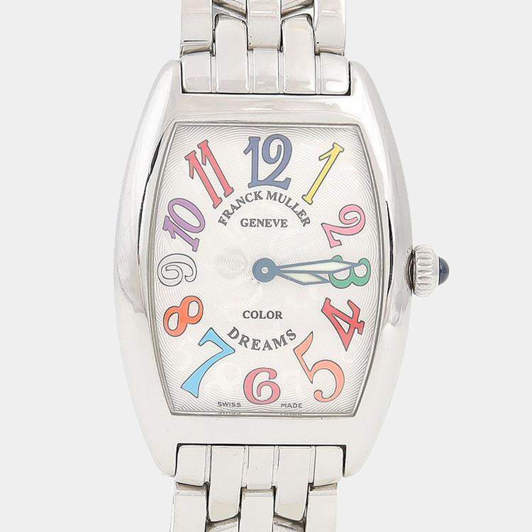 Pre Owned Franck Muller Curvex 1752QZ Quartz Stainless Steel Women's Wristwatch 25 mm