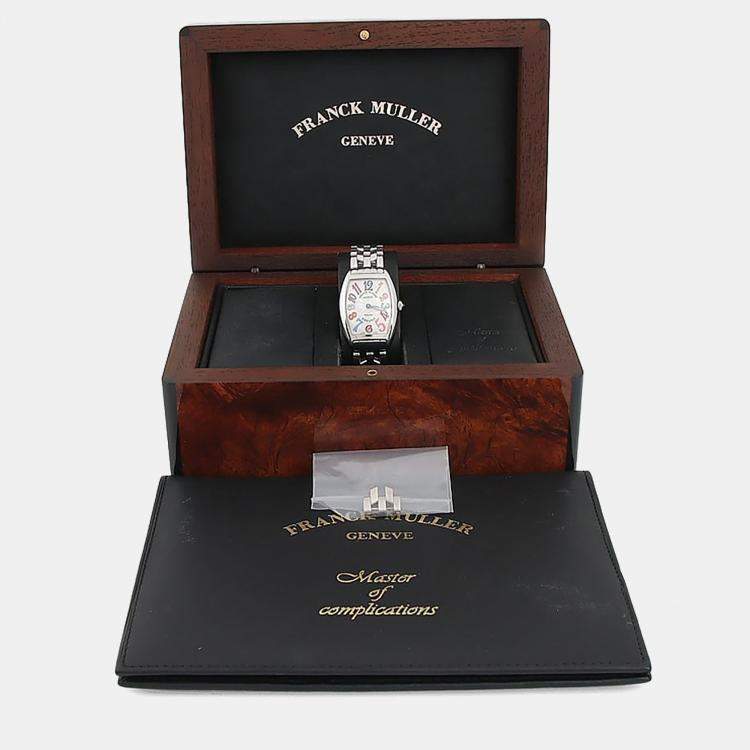 Pre Owned Franck Muller Curvex 1752QZ Quartz Stainless Steel Women's Wristwatch 25 mm