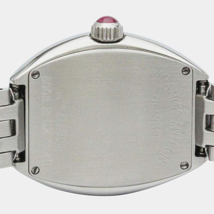 Pre Owned Franck Muller Silver Stainless Steel Heart to Heart 5002S QZ C4H Quartz Women's Wristwatch 25 mm