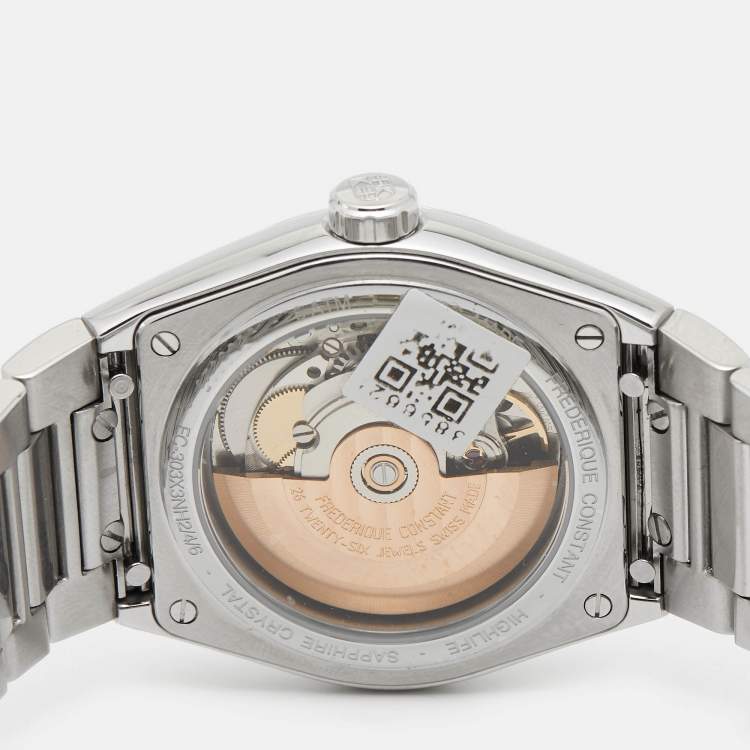 Pre Owned Frederique Constant Salmon Stainless Steel Highlife FC303S3NH6B Unisex Wristwatch 39 mm