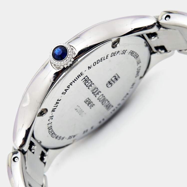 Pre Owned Frederique Constant Mother Of Pearl Stainless Steel Diamond Delight FC-220X2ER22/4/5/6 Women's Wristwatch 31 mm