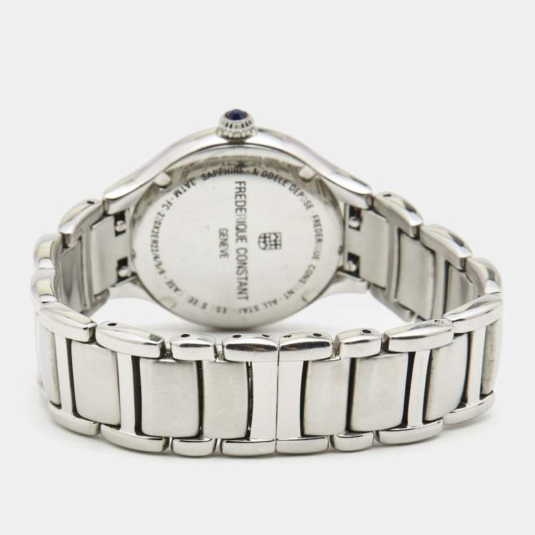 Pre Owned Frederique Constant Mother Of Pearl Stainless Steel Diamond Delight FC-220X2ER22/4/5/6 Women's Wristwatch 31 mm