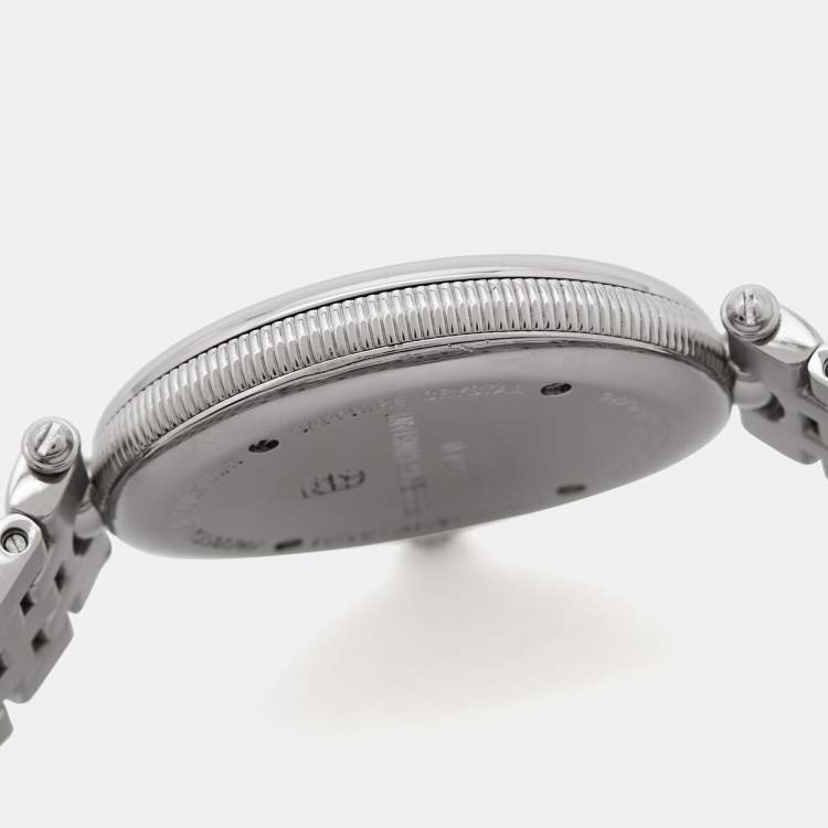 Pre Owned Frederique Constant Black Stainless Steel Classics Art Deco Oval FC-200X2V/VD25/26 Women's Wristwatch 25 mm