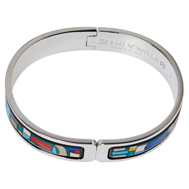 Pre Owned Frey Wille Hommage à Hundertwasser Emotion Spiral Ballerina Clasp Bangle S
