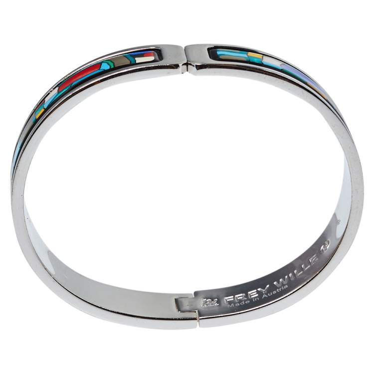 Pre Owned Frey Wille Hommage à Hundertwasser Emotion Spiral Ballerina Clasp Bangle S
