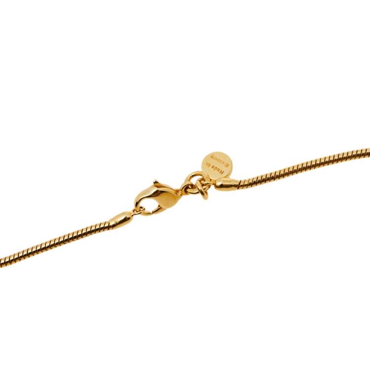 Pre Owned Frey Wille Hommage à Alphonse Mucha Gold Plated Cascade Pendant Necklace