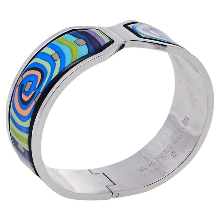 Pre Owned Frey Wille Hommage à Hundertwasser Spiral of Life Clasp Contessa Bracelet 