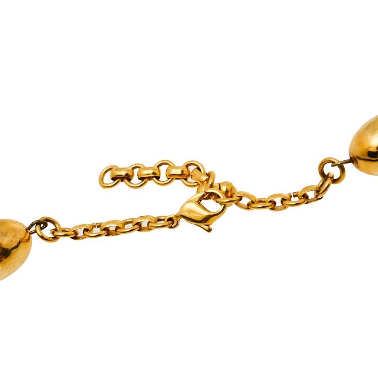 Pre Owned Frey Wille Ode to Joy of Life Heavenly Joy Halfmoon Pendant Multistrand Cord Necklace