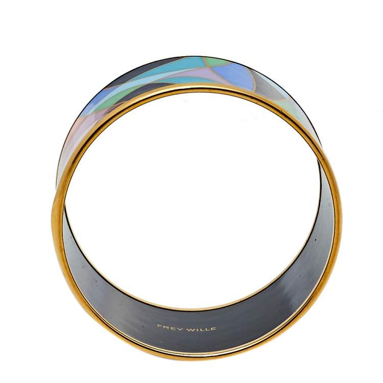 Pre Owned Frey Wille Ode to Joy of Life Heavenly Joy Bordered Diva Bangle