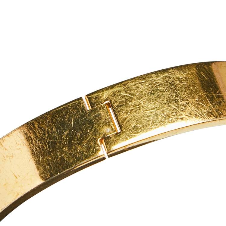 Pre Owned Frey Wille Hommage à Gustav Klimt Hoffnung Ballerina Clasp Bangle S