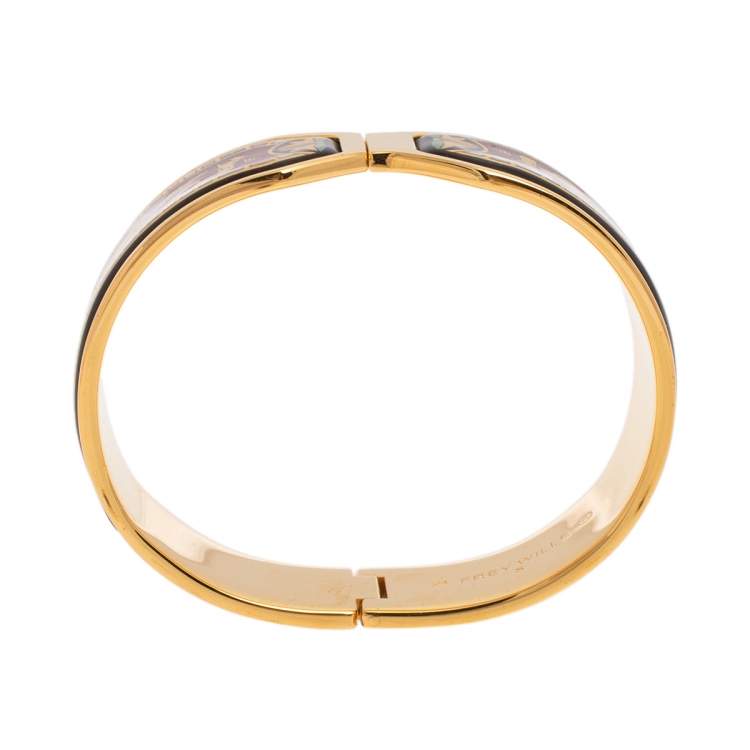 Pre Owned Frey Wille Gold Plated Egyptian Cleopatra Cuff Bracelet
