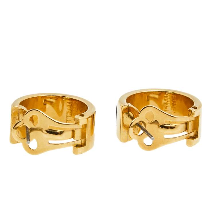 Pre Owned Frey Wille Hommage à Hundertwasser Spiral of Life Mini-Creole Earrings