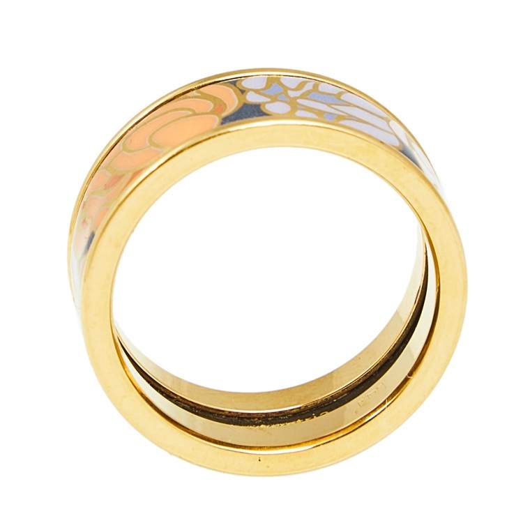 Pre Owned Frey Wille Hommage à Claude Monet Honfleur Band Ring Size EU 54