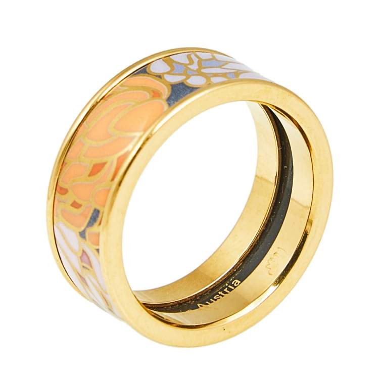 Pre Owned Frey Wille Hommage à Claude Monet Honfleur Band Ring Size EU 54