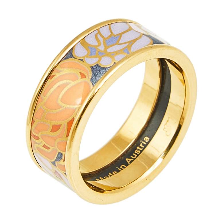 Pre Owned Frey Wille Hommage à Claude Monet Honfleur Band Ring Size EU 54