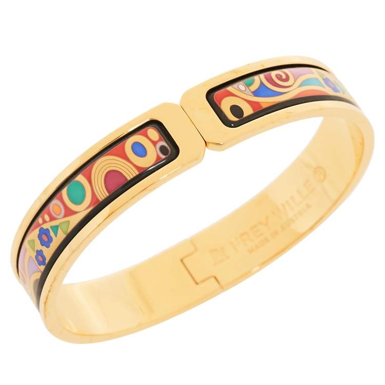 Pre Owned Frey Wille Hommage à Gustav Klimt Hoffnung Clasp Ballerina Bracelet