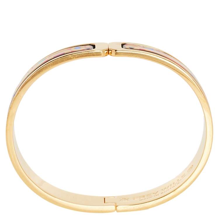 Pre Owned Frey Wille Hommage à Gustav Klimt Hoffnung Clasp Ballerina Bracelet