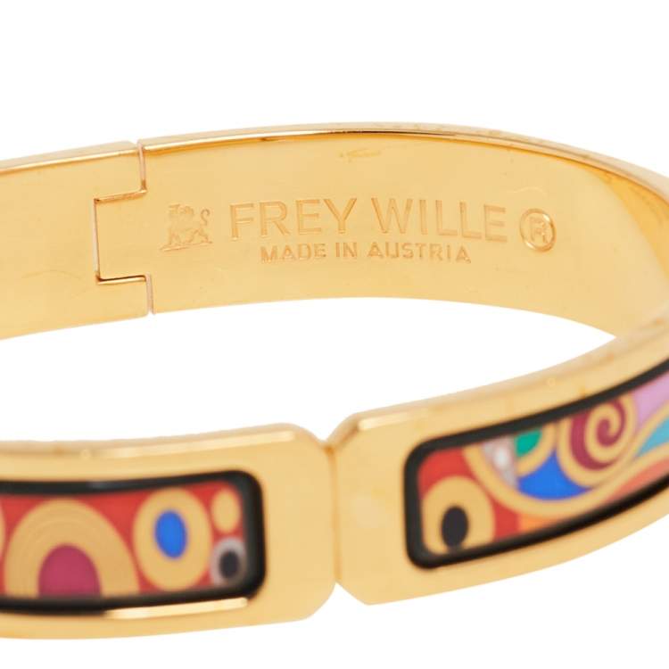 Pre Owned Frey Wille Hommage à Gustav Klimt Hoffnung Clasp Ballerina Bracelet