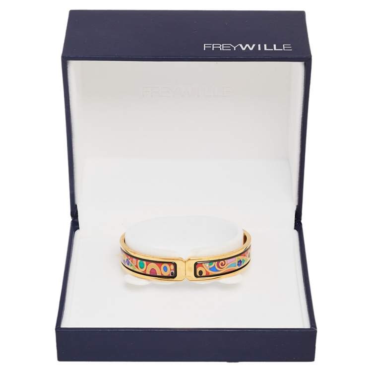 Pre Owned Frey Wille Hommage à Gustav Klimt Hoffnung Clasp Ballerina Bracelet