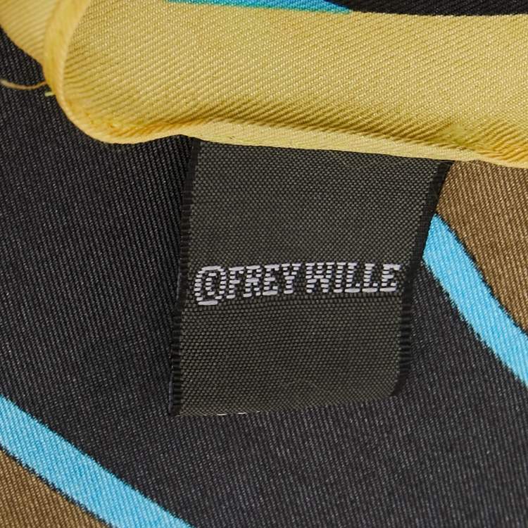 Pre Owned Frey Wille Multicolor Printed Silk Square Scarf 