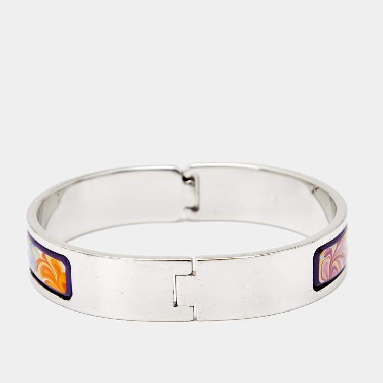 Pre Owned Frey Wille Floral Symphony Fire Enamel Clasp Bracelet XS