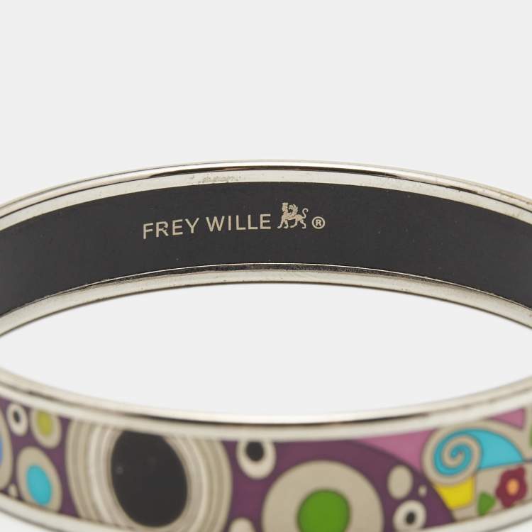 Pre Owned Frey Wille Hommage à Gustav Klimt Hope Bordered Miss Bangle