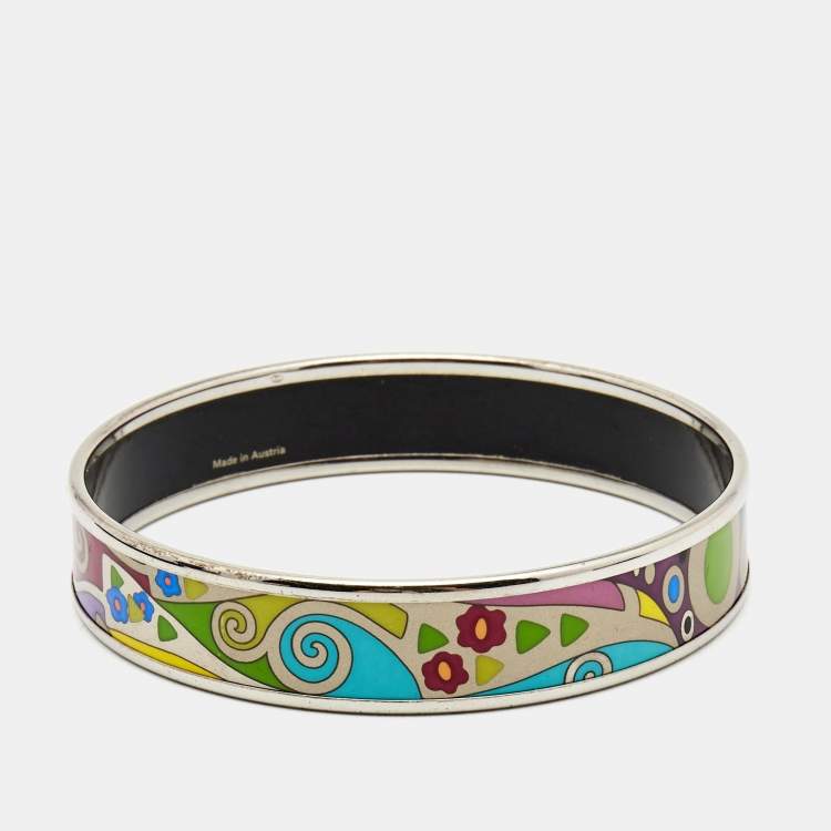 Pre Owned Frey Wille Hommage à Gustav Klimt Hope Bordered Miss Bangle