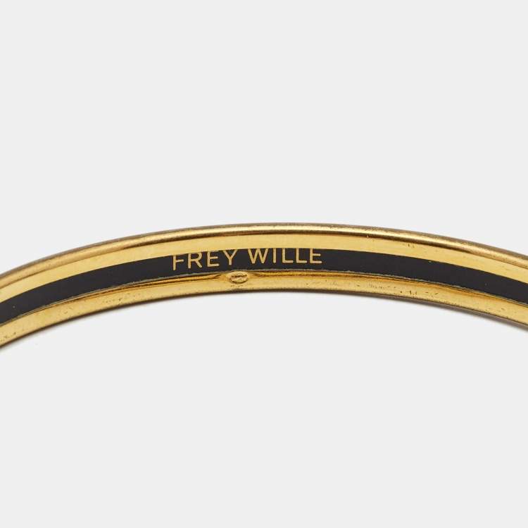 Pre Owned Frey Wille Ode to Joy of Life Heavenly Joy Bordered Ultra Bangle