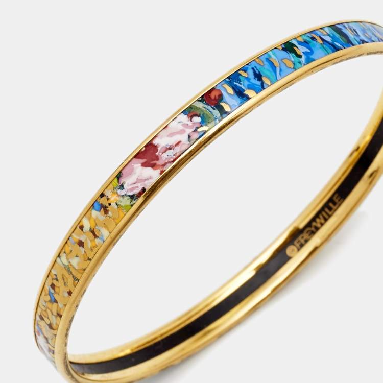 Pre Owned Frey Wille Hommage à Claude Monet Orangerie Bordered Ultra Bangle