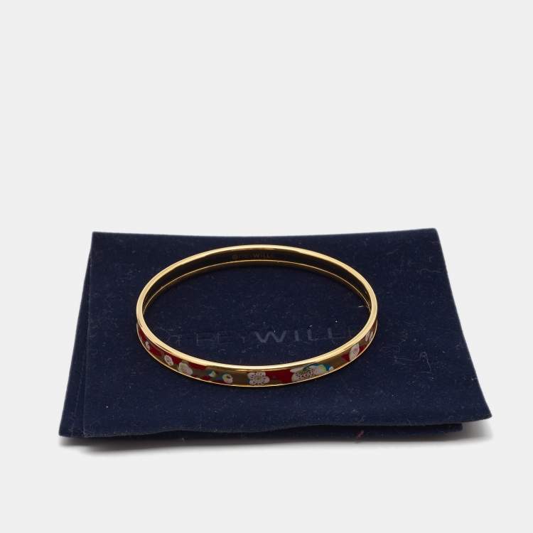 Pre Owned Frey Wille Hommage à Vincent van Gogh L'Amandier Rouge Éclat Bordered Ultra Bangle