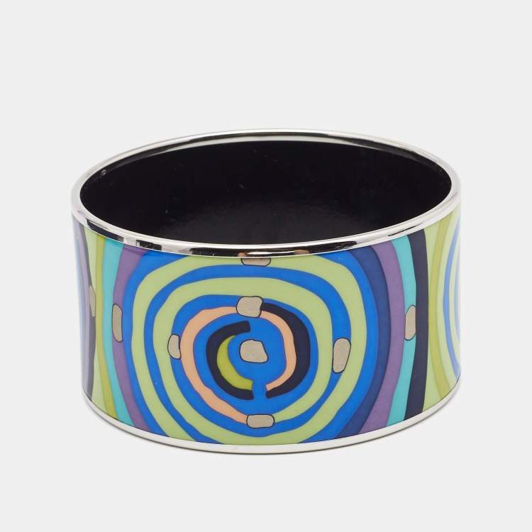 Pre Owned Frey Wille Hommage à Hundertwasser Spiral of Life Bordered Diva Bangle