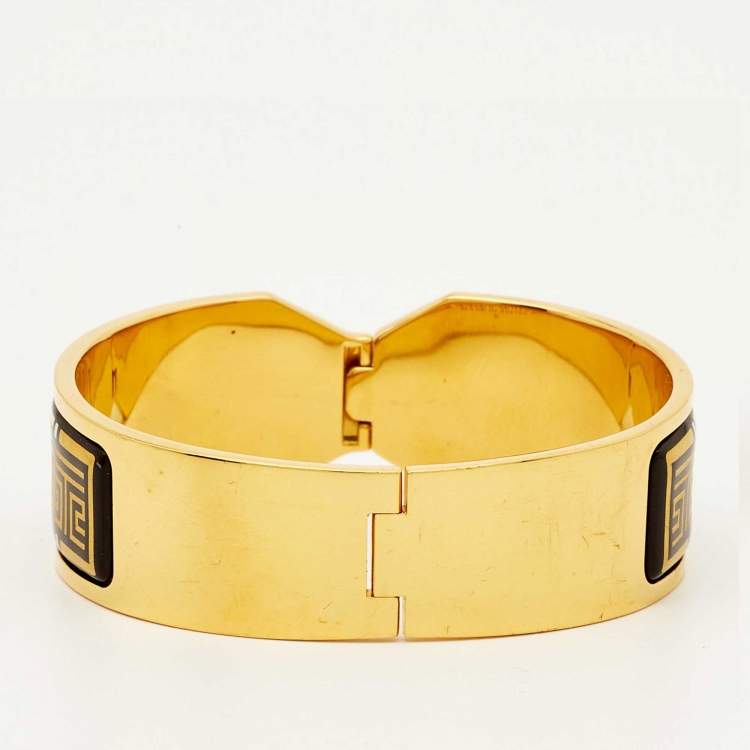 Pre Owned Frey Wille Roman Venus Aphrodite Contessa Fire Enamel Gold Plated Clasp Bracelet
