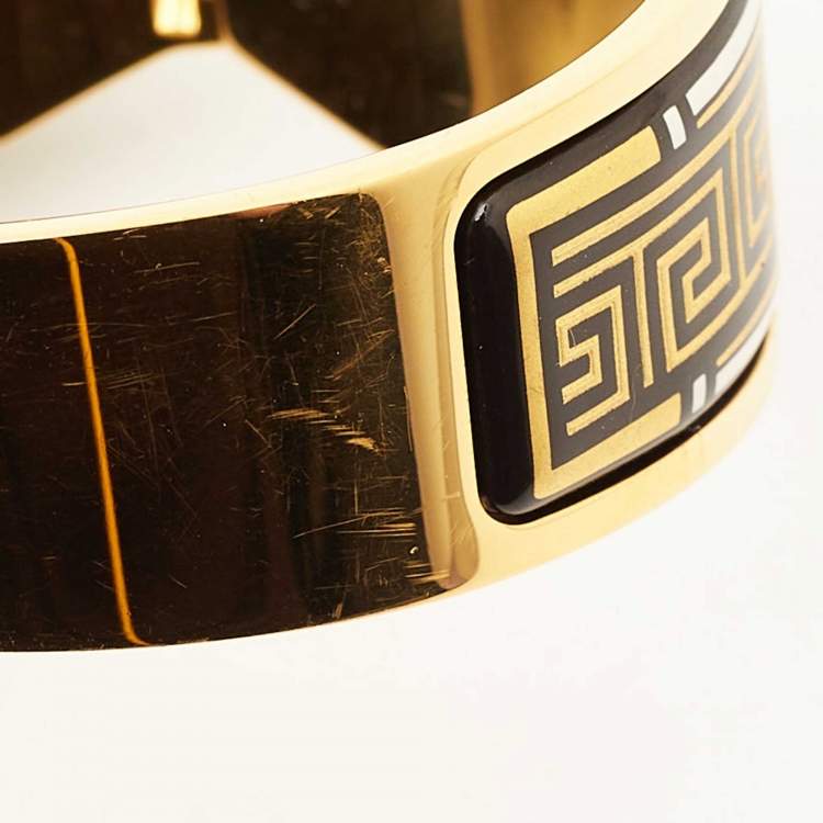 Pre Owned Frey Wille Roman Venus Aphrodite Contessa Fire Enamel Gold Plated Clasp Bracelet