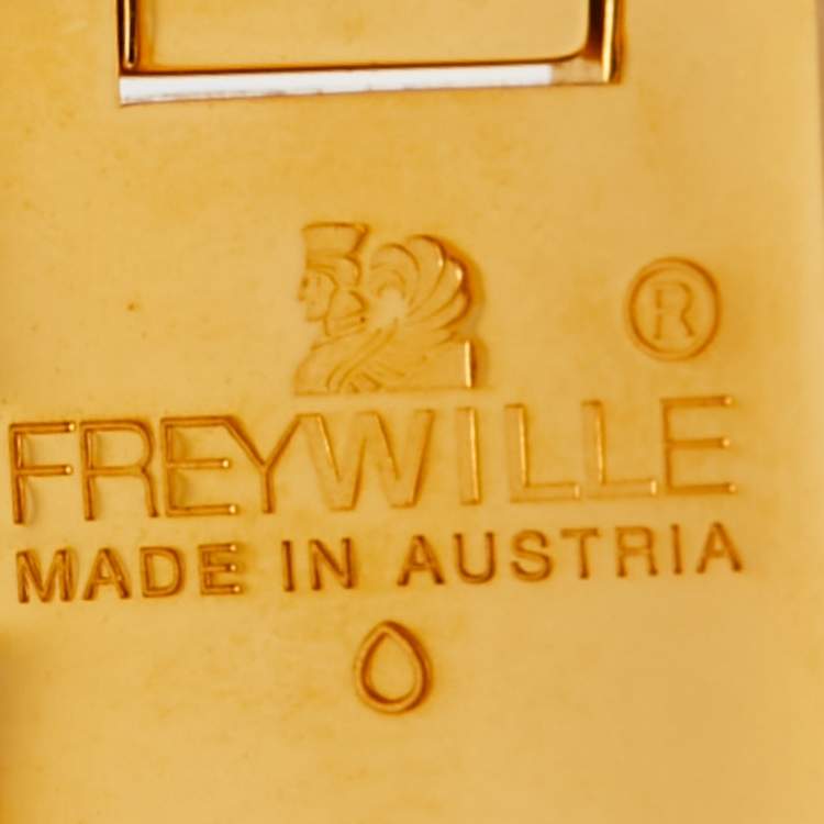 Pre Owned Frey Wille  Fire Enamel Gold Tone Bracelet S