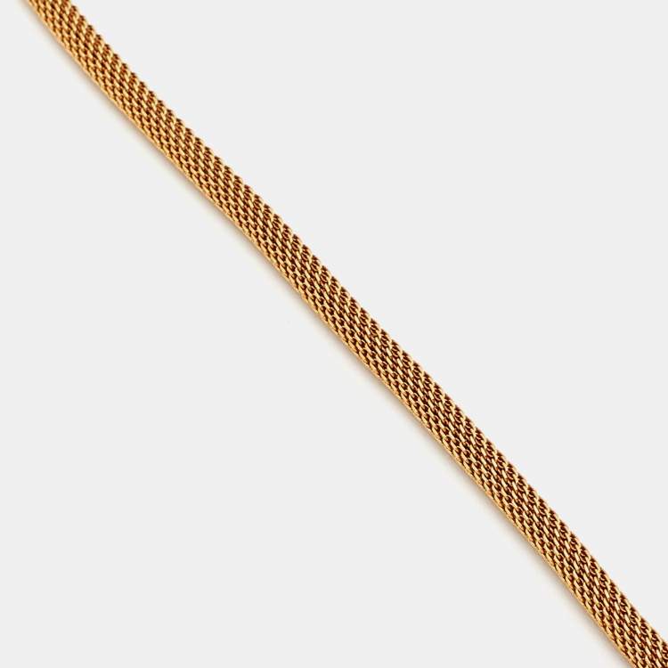 Pre Owned Frey Wille Fire Enamel Gold Tone Necklace