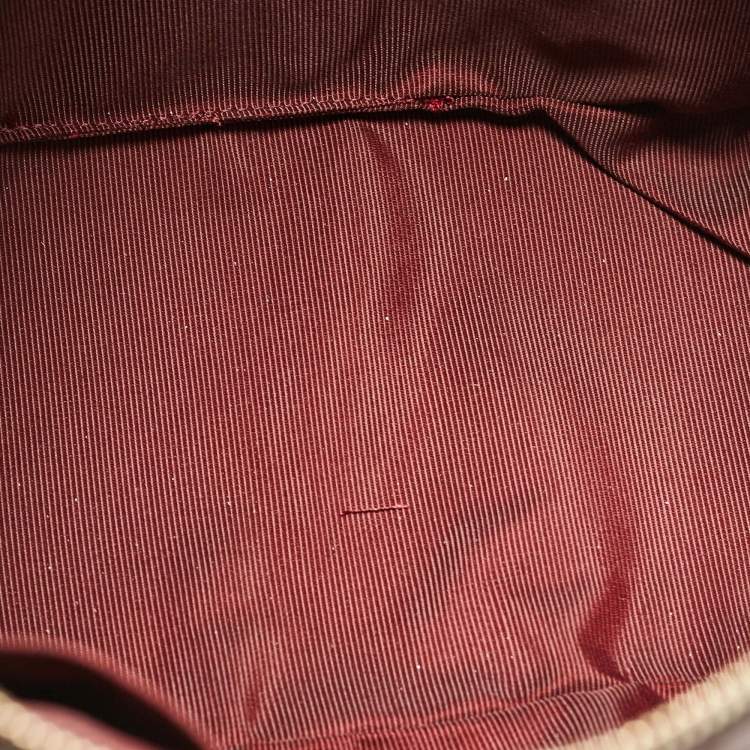 Pre Owned Furla Red Embossed Leather Fantastica Dome Satchel