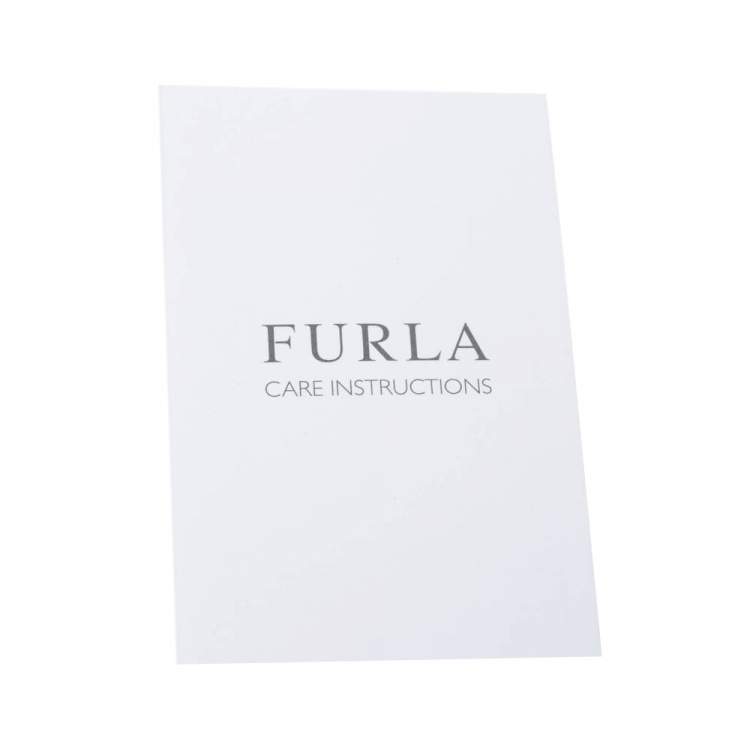Pre Owned Furla Blue Leather Zip Tote